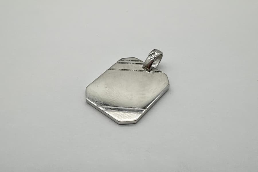 Silber Ketten Anhänger Diadoro Basics Gravurplatte GRS01